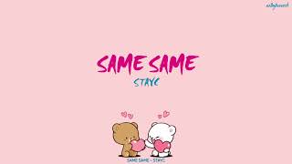 STAYC (스테이씨) SAME SAME [Han/Rom/Ina] Lirik Terjemahan Indonesia