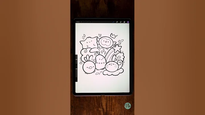 HOW to COLOR LINEART in PROCREATE #Shorts