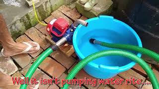 How to start pumping water with your new water pump motor.!