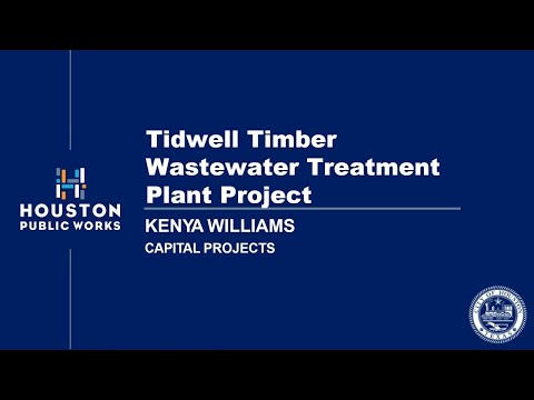 Virtual Community Meeting: Tidwell Timber Wastewater Treatment Plant Project