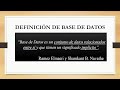 Base Dato2 28-03-22 2022-1 Video 1