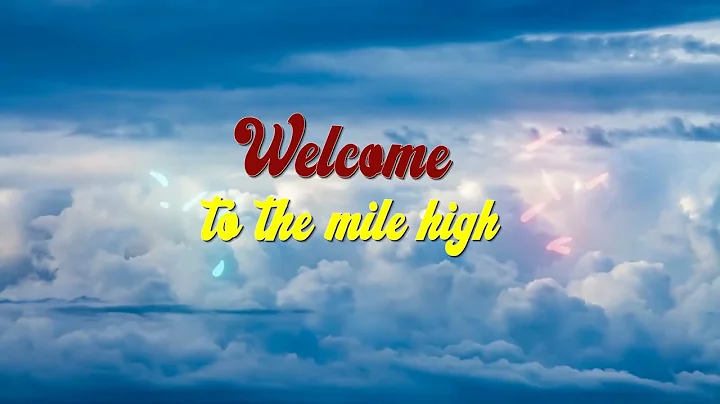 Ronnie Becker -Welcome To The Mile High - Lyric Vi...