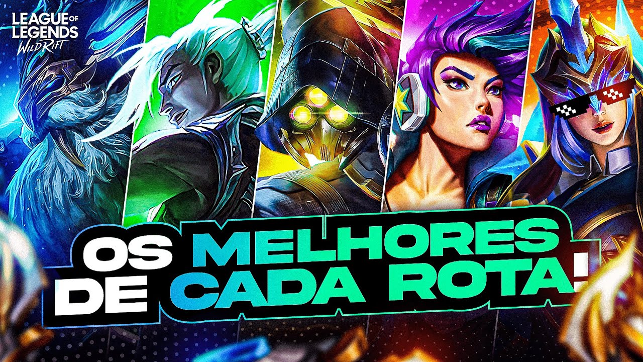 OS MELHORES CAMPEÕES DE CADA ROTA NO LOL WILD RIFT! TIERLIST