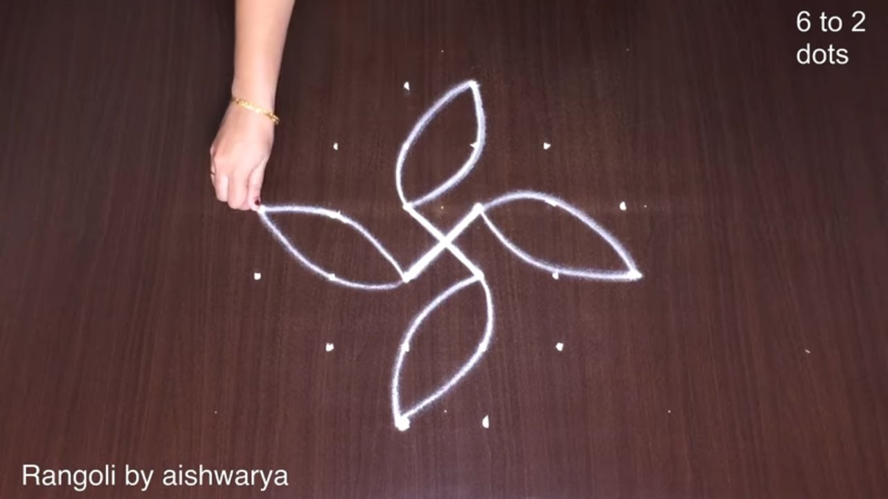 Simple Easy Flower Designs Aishwarya Muggulu