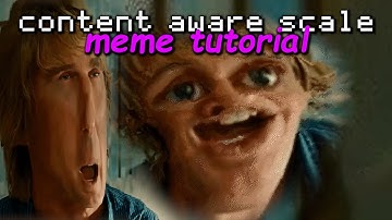 animated content aware scale tutorial (aka the funny squishy wobbly meme face effect)