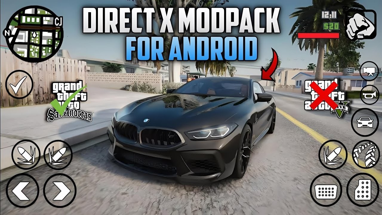 High Graphics Modpack For GTA SA Android - YouTube