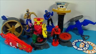 2011 Sabans Power Rangers Samurai Set Of 8 Mcdonalds Happy Meal Full Collection Video Review