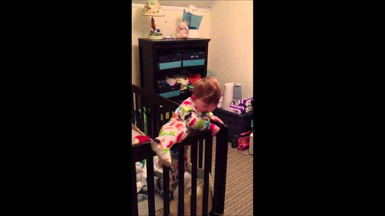 Baby escapes from crib YouTube