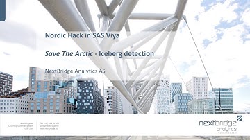 NextBridge Analytics - SAS Hack in Viya