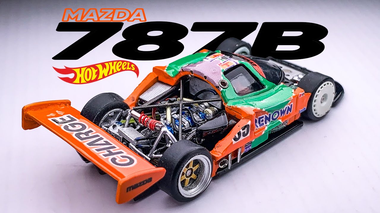 ⁣Mazda 787B Race Car Hotwheels Custom