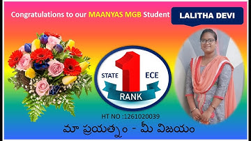 AP ECET   2021 RESULTS   1st  RANK - ECE