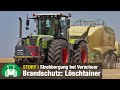 Strohpressen xxl mit verschoor  2x claas xerion  krone bigpack  lschtainer brandschutz recker