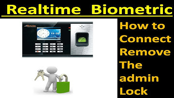 Realtime Biometric  password reset in Tamil | How to remove Realtime Biometric admin lock