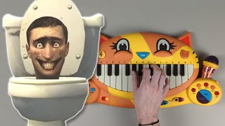 Skibidi Toilet meme song on CAT PIANO