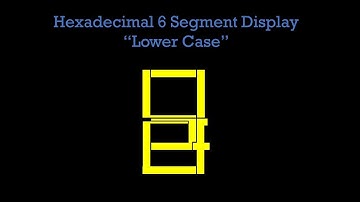 Hexadecimal 6 segment display "Lower Case"