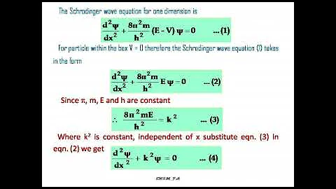 Particle in a One Dimensional Box