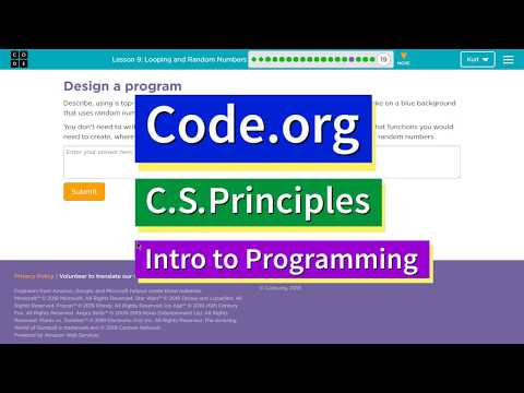Looping and Random Numbers Lesson 9.19 Tutorial with Answers Code.org CS Principles