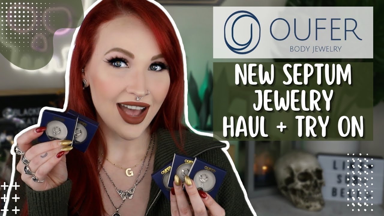 New Septum Jewelry Haul + TryOn OUFER BODY JEWELRY 2023 YouTube