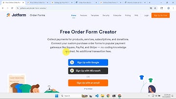 How To Create A Jotform Order Form