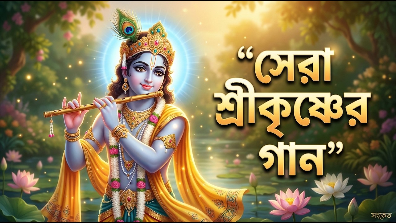 মন শান্ত করা সেরা শ্রীকৃষ্ণের গান 🦚 | Krishna Bhakti Song Bengali #hindubhajan #song #harekrishna