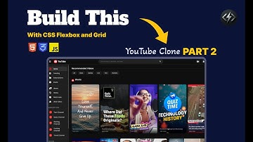 Build A YouTube Clone & Learn CSS Flexbox & CSS Grid Layout (PART 2) HTML and CSS (CSS Full course)