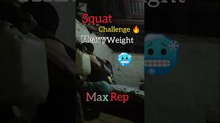 Heavy Weight Squat Challenge 💀 | Extreme Leg Strength &amp; Power Test 🔥
