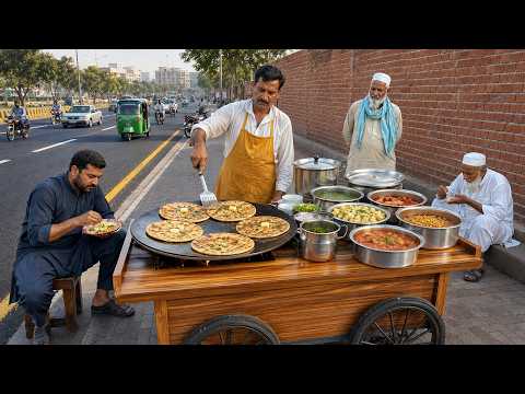 PURE DESI NASHTA ON THE HIGHWAY! 😍 | AUTHENTIC PAKISTANI STREET FOOD BREAKFAST COMPILATION 🇵🇰