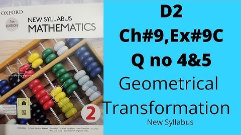 Oxford Mathematics 2, D2, NSM, Chapter no 9,Ex no 9C, Q no 4&5, O levels, 8th grade, IGCSE.