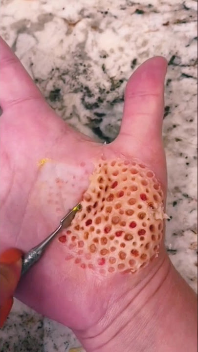 This video makes you feel trypophobia 🐝😩 #sfx #sfx_makeup #youtubeshorts #makeup #shorts
