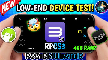 RPCS3 Emu - V3 Setup On Android - Low End device test !🔥