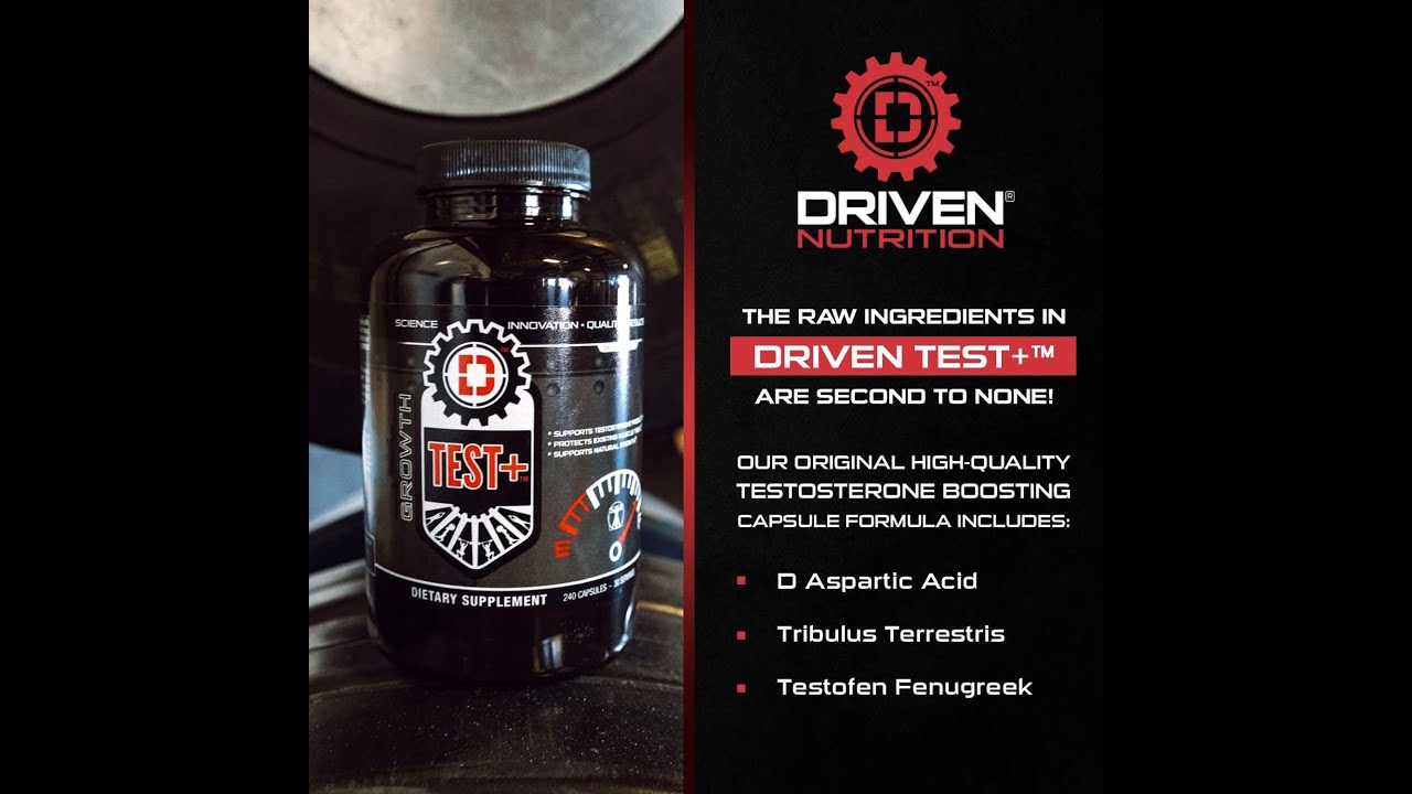 Test Driven Nutrition Test+ Testosterone Enhancement for Men, 30