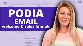 How to Set Up Podia Email Campaign for Automation 2024  | Create a Welcome Sequence or Sales Funnel