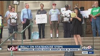 Rally at Statehouse for workers' rights, increased minimum wage