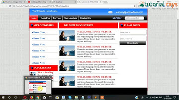 8.PSD To HTML5  Working on right sidebar -Tutorial Rays | Umar Rahman