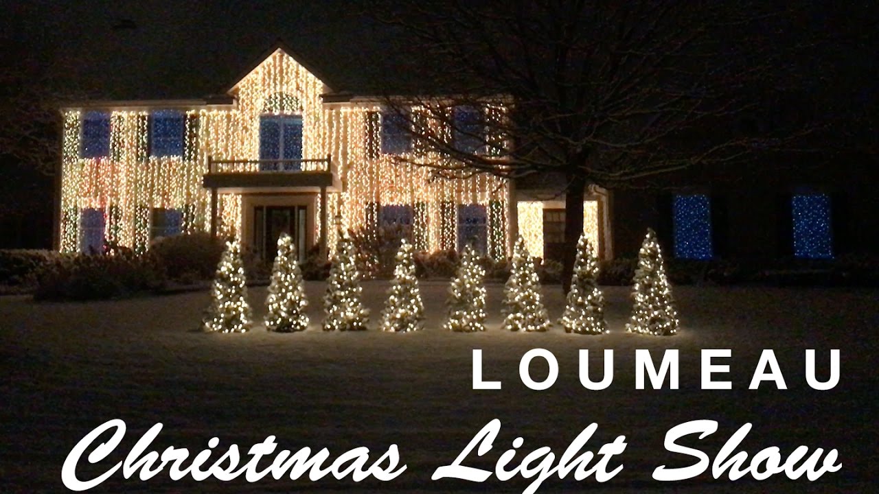 Classic Christmas Light Show All I Want For Christmas YouTube