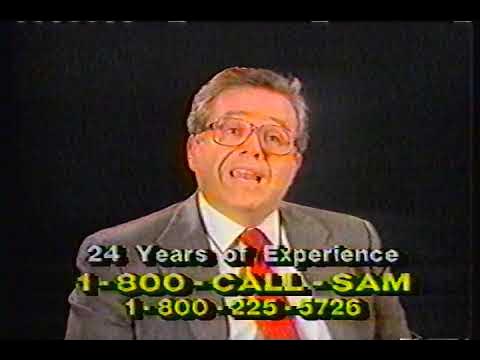 The Sam Bernstein Law Firm commercial 1993 - YouTube