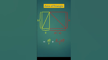 How to find Area of a Triangle | Calculate Area of a Triangle | = ½ bh | half x base x height | Why?