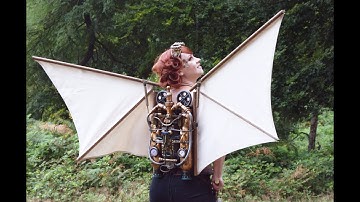 How to make a steampunk jetpack with wings out of recycled materials