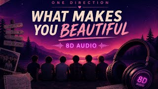 Download lagu One Direction - What Makes You Beautiful (8D Audio   Lyrics)