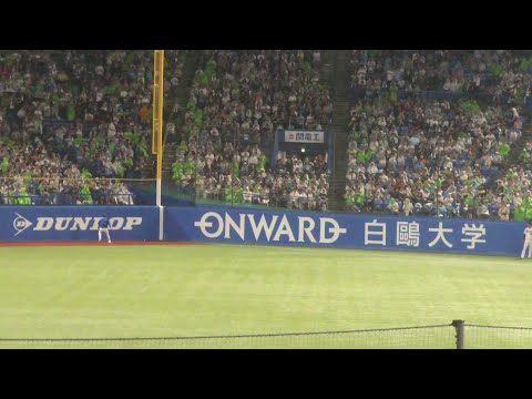 ヤクルト 太田賢吾 ツーベースヒット　ヤクルト vs DeNA　2025年8月12日(火)　神宮球場