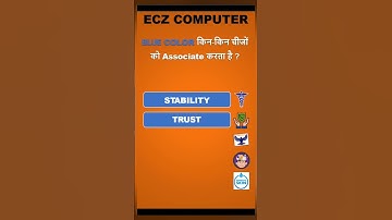 Blue 🔵 Colour Associates #technology #computer #gk #colors
