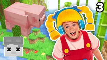 HARDCORE CHALLENGE! Craft Iron Armor Part 3 | Minecraft | Mother Goose Club Let