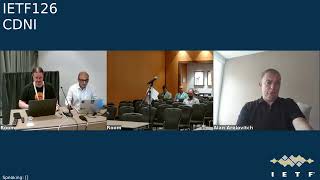IETF 126: Content Delivery Networks Interconnection (CDNI) 2026-07-20 09:30