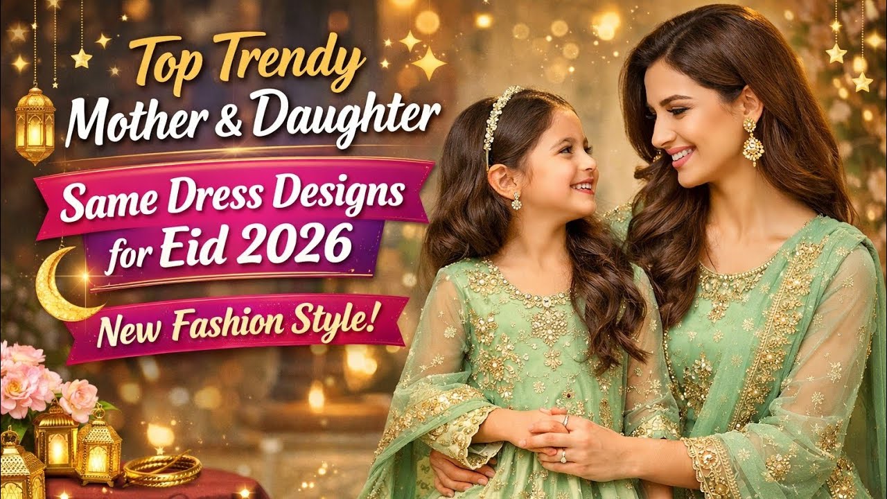Top Trendy Mother & Daughter Same Dress Designs for Eid 2026 🌙✨ | New Fashion Style