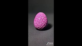 3D printed Easter Egg - Pink (Glitter) Wealth