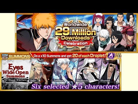 Bleach Brave souls: 29 milhões de downloads, 1ª Guerra dos Mil Anos De Volta! Omega Play 