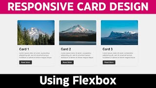 Creating Responsive CSS Cards | Card Design HTM & CSS