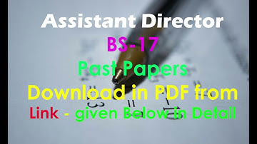 Assistant Director Ministry Of Defence (MoD) FPSC Past Papers BS-17