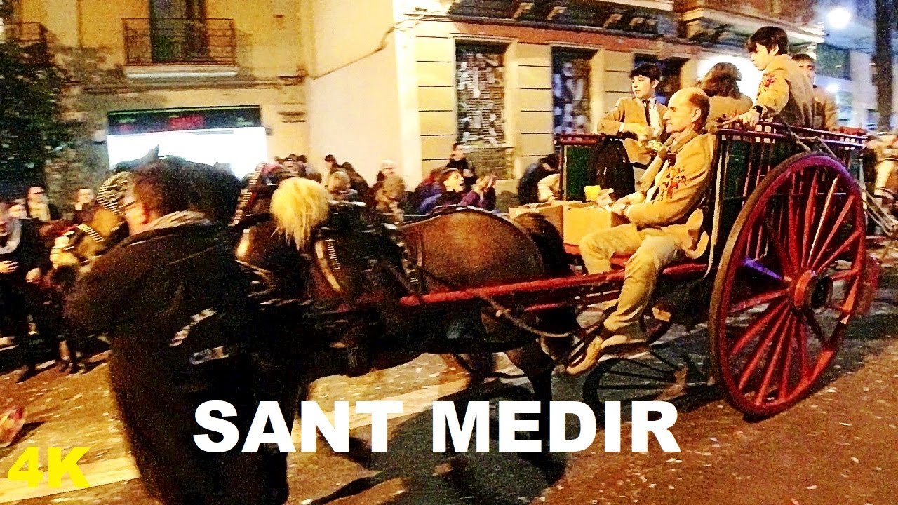 Sant Medir La Fiesta mas Dulce 2023 Barcelona 4K