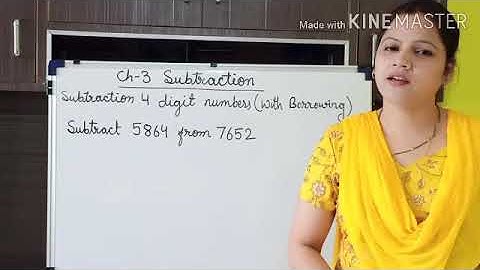 CBSE Std 3 maths ch-3 (Subtraction)video no 2